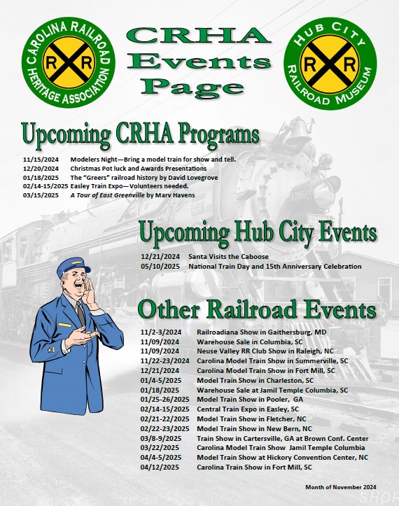 CRHA Events Page printable